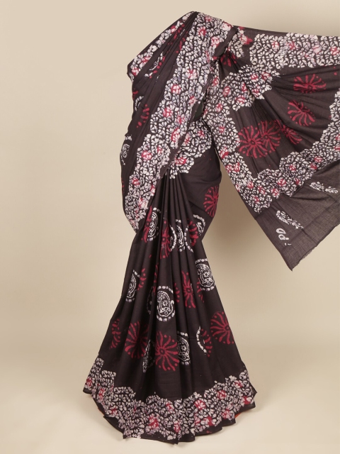 

Pothys Brown & White Ethnic Motifs Printed Pure Cotton Saree