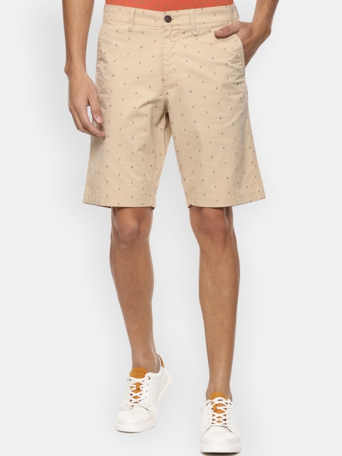 Van Heusen Sport Men Beige Conversational Printed Chino Shorts
