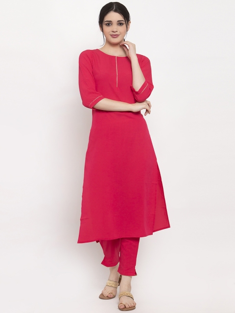 

ALC Creations Woman Pink Kurta with Trousers