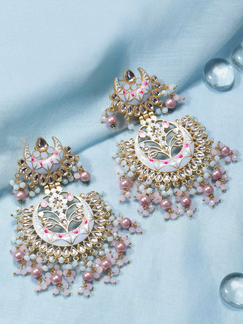 

Biba Blue Contemporary Chandbalis Earrings