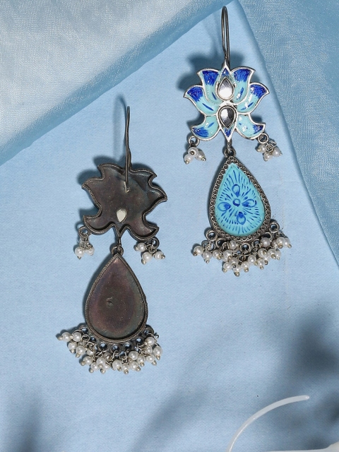 

Biba Green Contemporary Drop Earrings