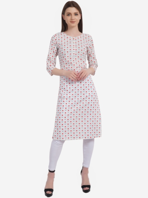 

Dipsha Women Pink Floral Printed Kurta