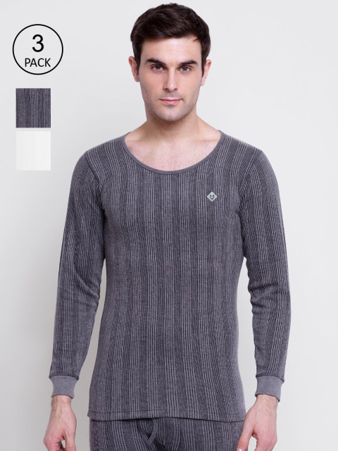 

Almo Wear Men Pack Of 3 Cotton Ultra-Warm Thermal Top, Multi