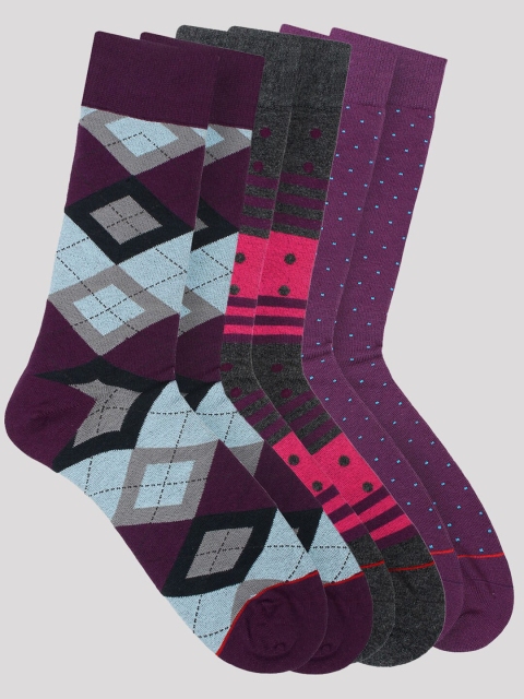 

Soxytoes Men Pack of 3 Assorted Above Ankle Length Socks