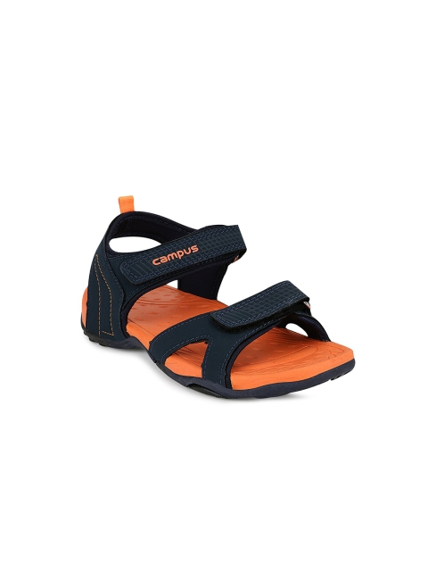 

Campus Unisex Kids Navy Blue & Orange Comfort Sandals