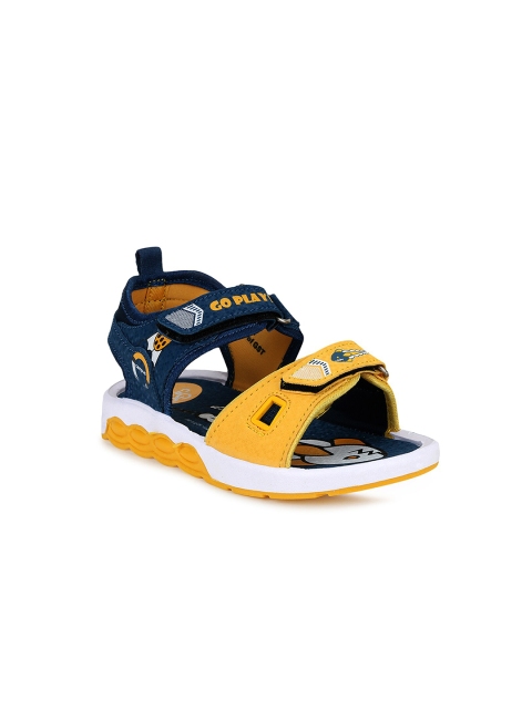 

Campus Unisex Kids Blue & Mustard Comfort Sandals