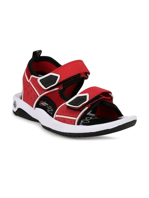 

Campus Kids Red & Black Printed Sports Sandals