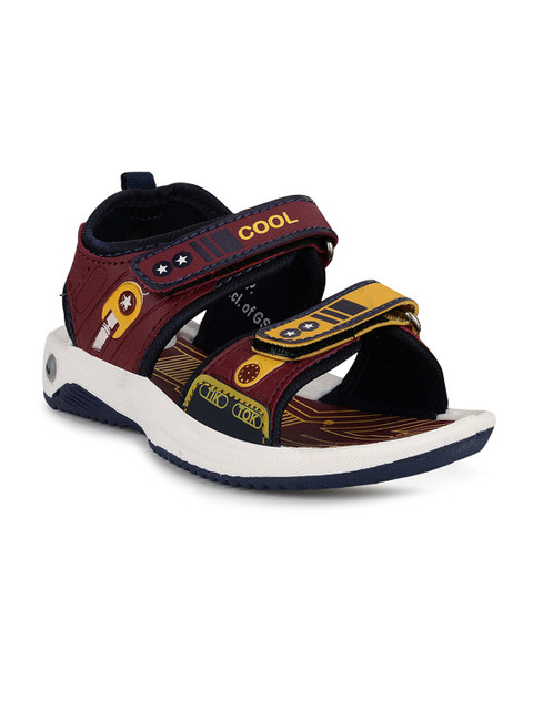 

Campus Kids Burgundy & Mustard Comfort Sandals