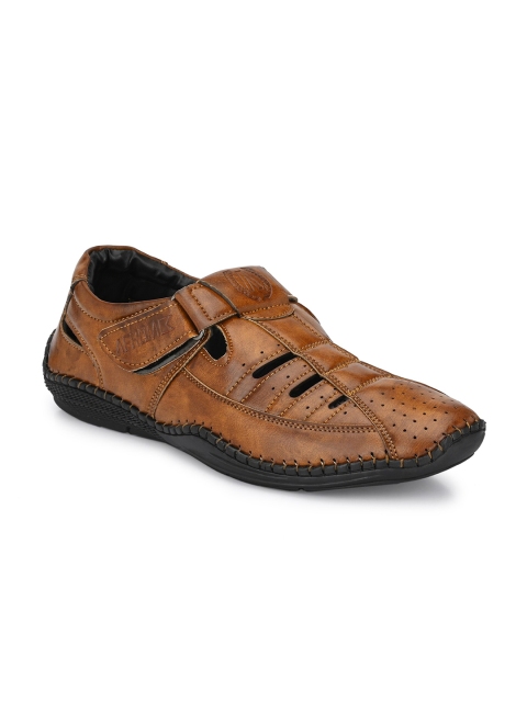 

AfroJack Men Tan Shoe-Style Sandals