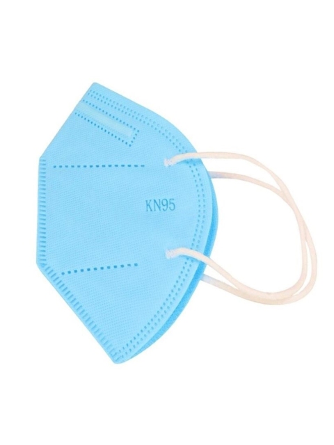 

OOMPH Unisex Blue Solid 5-Ply Reusable Anti-Pollution KN95 Face Mask