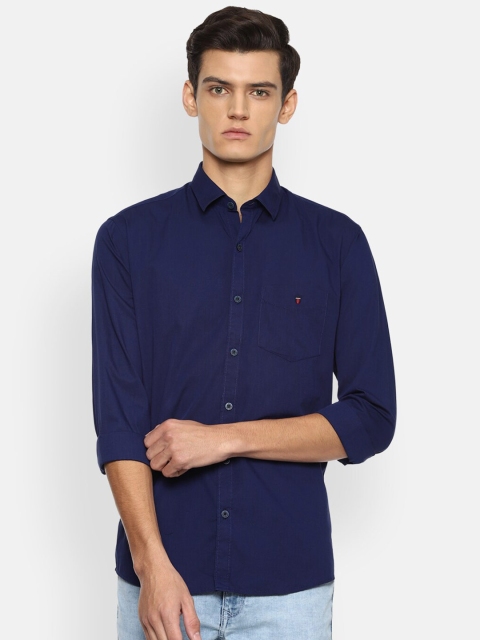 

Louis Philippe Sport Men Navy Blue Slim Fit Pure Cotton Casual Shirt
