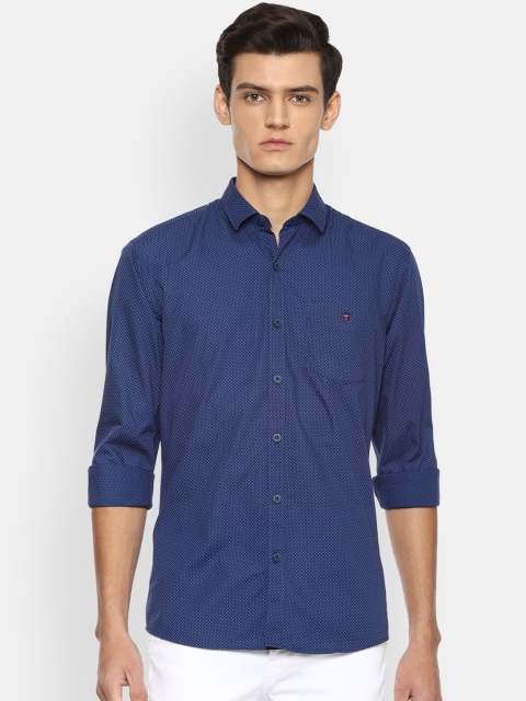 

Louis Philippe Sport Men Blue Slim Fit Printed Cotton Casual Shirt
