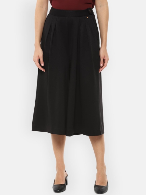 

Van Heusen Woman Women Black Pleated Culottes Trousers