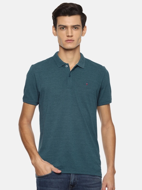 

Louis Philippe Sport Men Green Polo Collar Slim Fit T-shirt