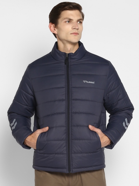 

hummel Men Blue Solid Lightweight Padded Jacket
