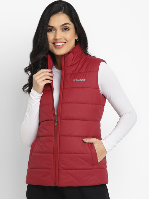 

hummel Women Red Lightweight Puffer Jacket