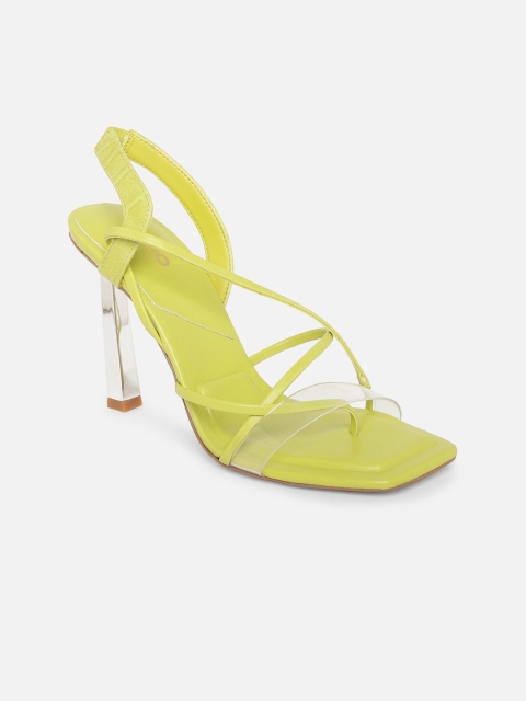 

ALDO Fluorescent Green Party Stiletto Sandals