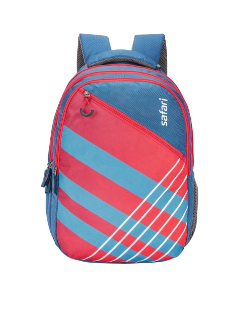 

Safari Unisex Blue Geometric Backpack