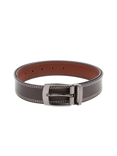 

WildHorn Men Brown Textured Genuine Leather Belt