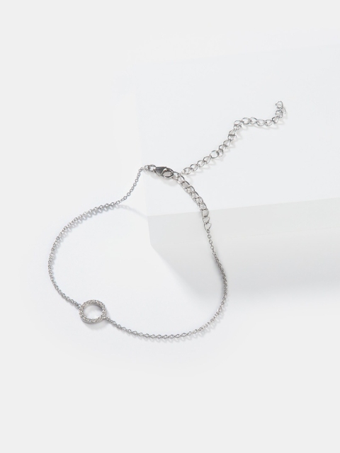 

SHAYA 925 Silver What Goes Around Circle Anklet