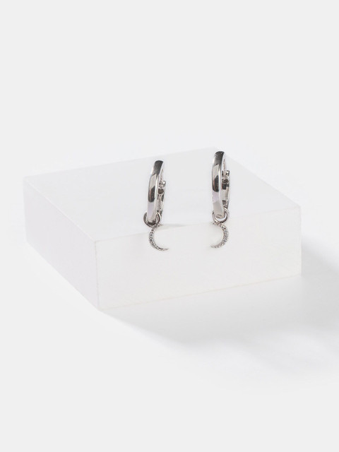 

SHAYA 925 Silver Contemporary Hoop Earrings