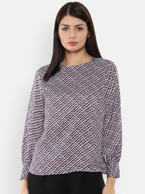 

Van Heusen Woman Multicoloured Geometric Print Top, Multi