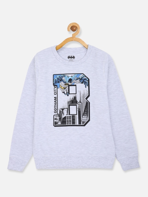 

Kids Ville Boys Grey Batman Printed Sweatshirt