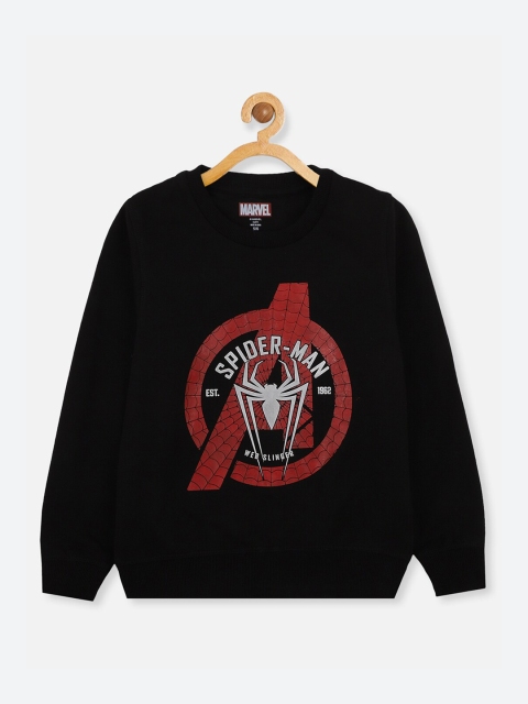 

Kids Ville Spiderman Featured Boys Black & Red Printed Pullover