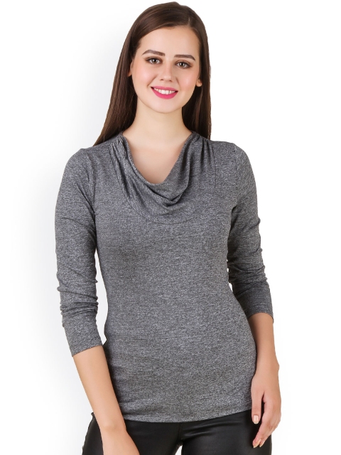 

Texco Women Grey Self-Design Top