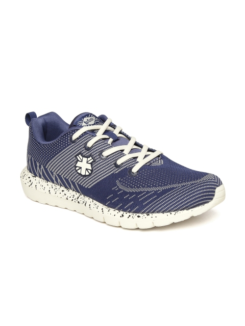 

Lee Cooper Men Navy & White Patterned Sports Shoes, Navy blue