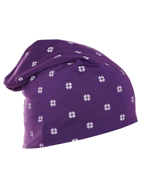 

VIMAL JONNEY Women Purple & White Printed Beanie