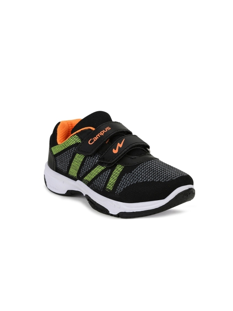 

Campus Unisex Kids Black Mesh Running Shoes