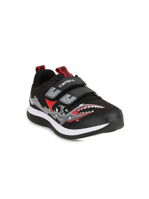 

Campus Unisex Kids Black Mesh Running Shoes