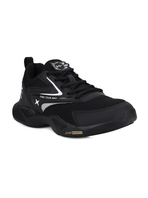 

Campus Unisex Kids Black Mesh Running Shoes
