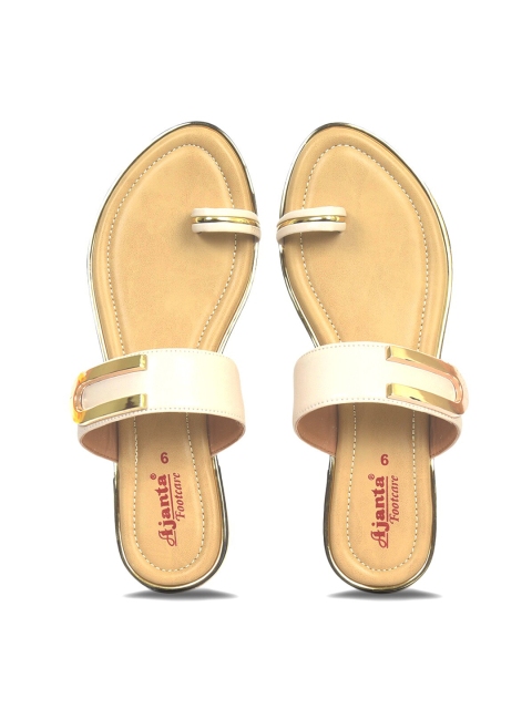 

Ajanta Women Beige One Toe Flats