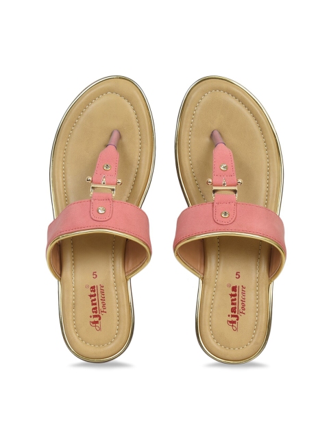 

Ajanta Women Pink T-Strap Flats