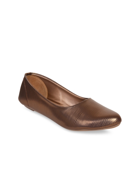 

Ajanta Women Brown Solid Flat Ballerinas