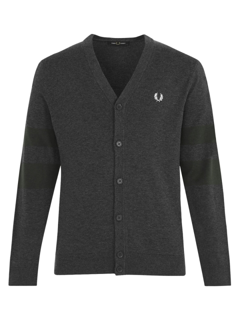 

Fred Perry Men Grey Cardigan