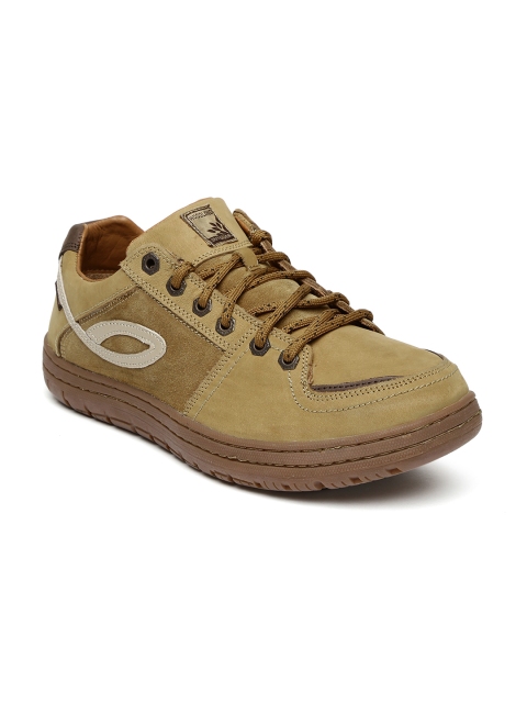 

Woodland Men Tan Brown Leather Sneakers