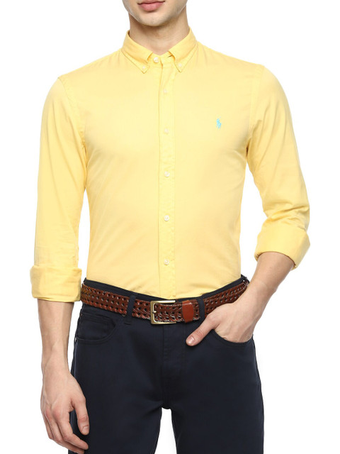 

Polo Ralph Lauren Men Yellow Casual Shirt