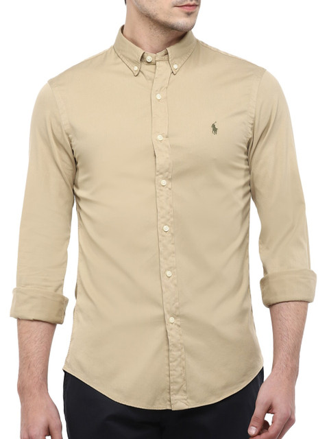 

Polo Ralph Lauren Men Beige Casual Shirt