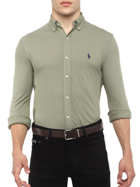 

Polo Ralph Lauren Men Green Casual Shirt