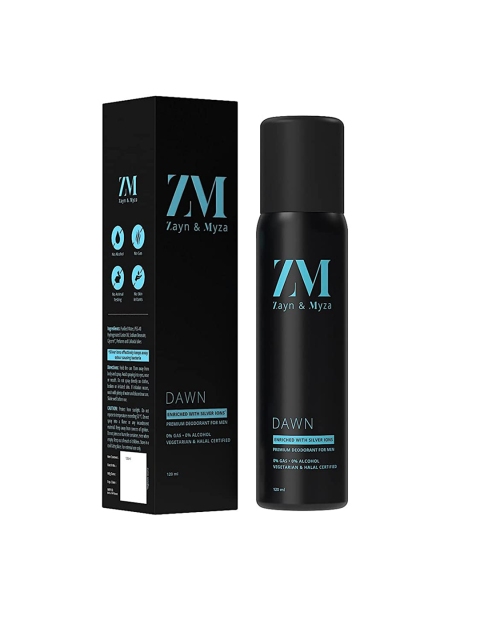 

ZM Zayn & Myza Men Dawn Body Spray 120 Ml, Transparent