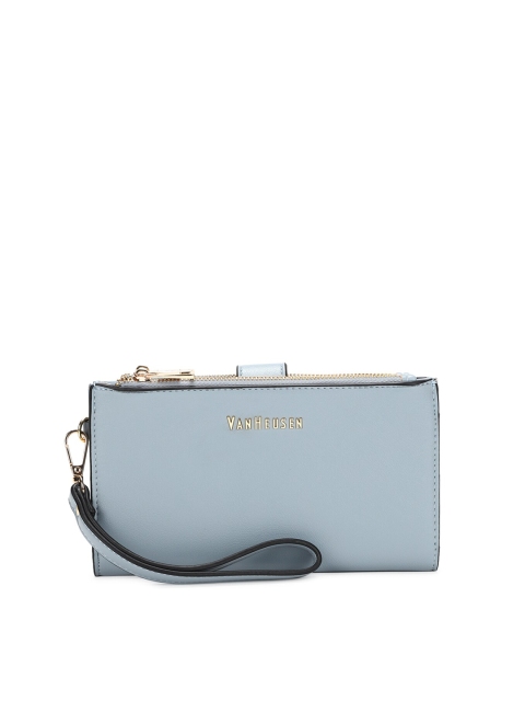 

Van Heusen Woman Women Blue Textured Two Fold Wallet