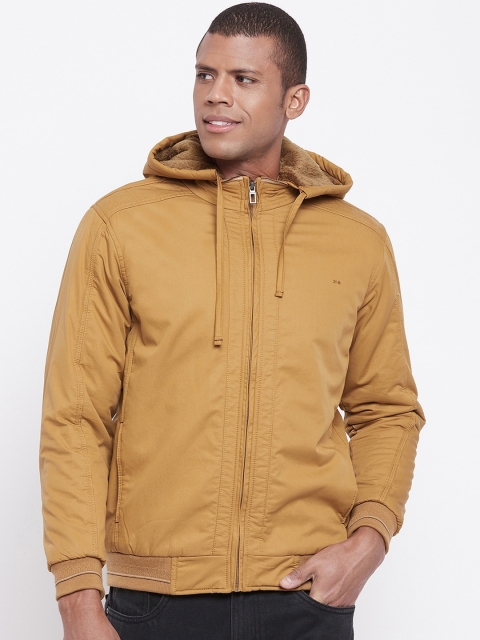 

Okane Men Khaki Cotton Bomber Jacket