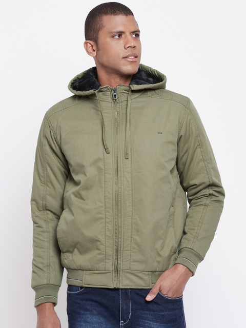 

Okane Men Olive Green Lightweight Padded Jacket