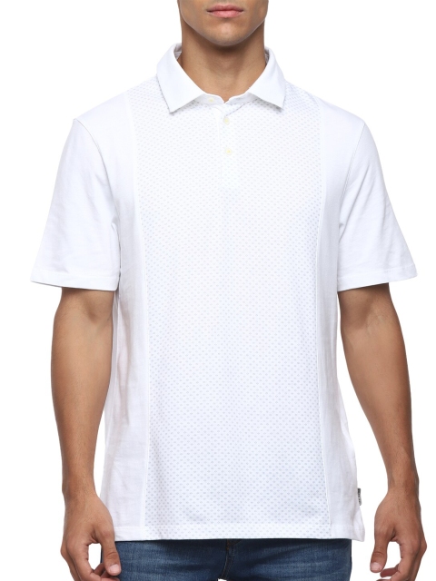 

Ted Baker Men White Polo Collar T-shirt