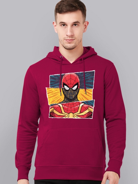 

Free Authority Men Red SPIDERMAN NO WAY Printed Hooded Sweatshirt