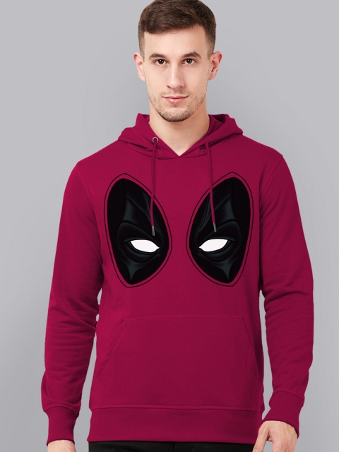 

Free Authority Men Maroon Deadpool Printed Hooded Cotton Blend Sweatshirt