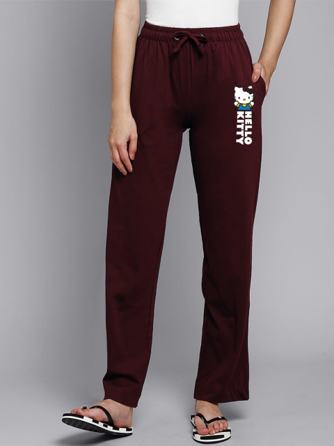 

Free Authority Women Maroon Hello Kitty Printed Lounge Pants